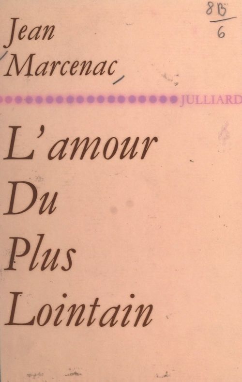 ebook cover of L'amour du plus lointain, by Jean Marcenac