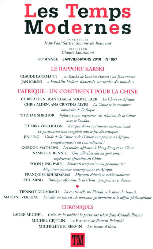 ebook cover of Les Temps Modernes N° 657, by Revue Les Temps Modernes