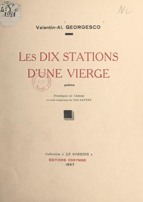 ebook cover of Les dix stations d'une vierge, by Valentin Alexandru Georgesco