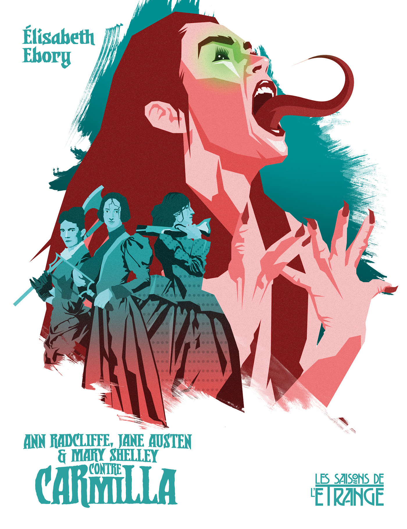 ebook cover of Ann Radcliffe, Jane Austen et Mary Shelley contre Carmilla, by Elisabeth Ebory