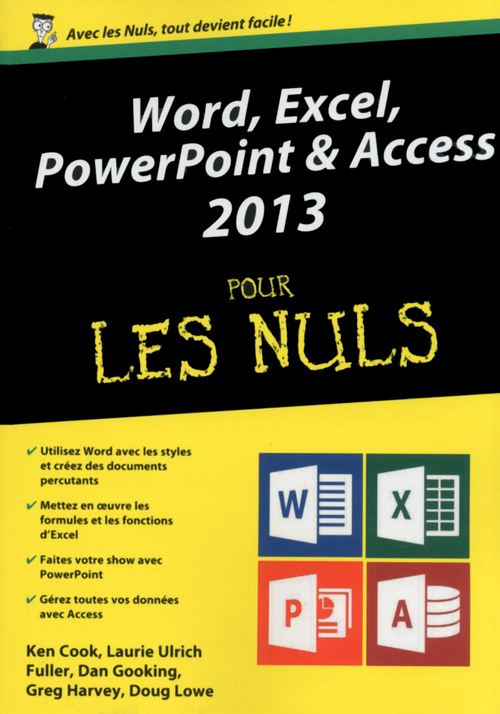 ebook cover of Word, Excel, Powerpoint & Access 2013 mégapoche pour les nuls, by Ken Cook