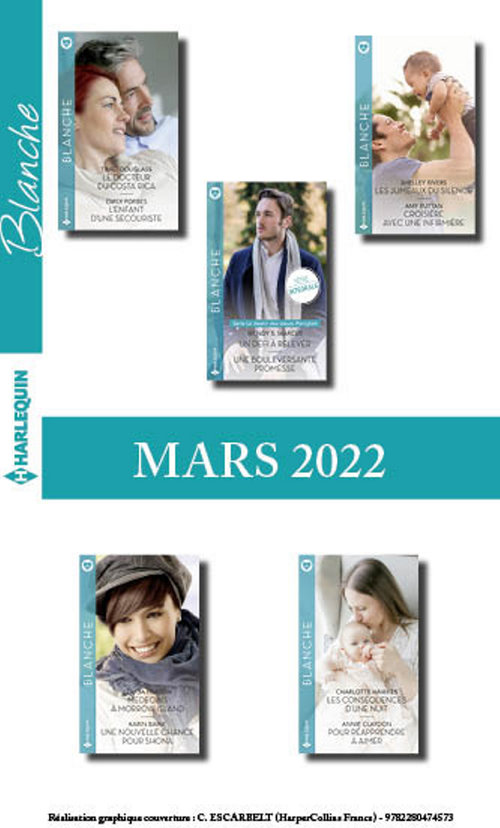 Couverture ebook de Pack mensuel Blanche : 10 romans (Mars 2022), de Collectif