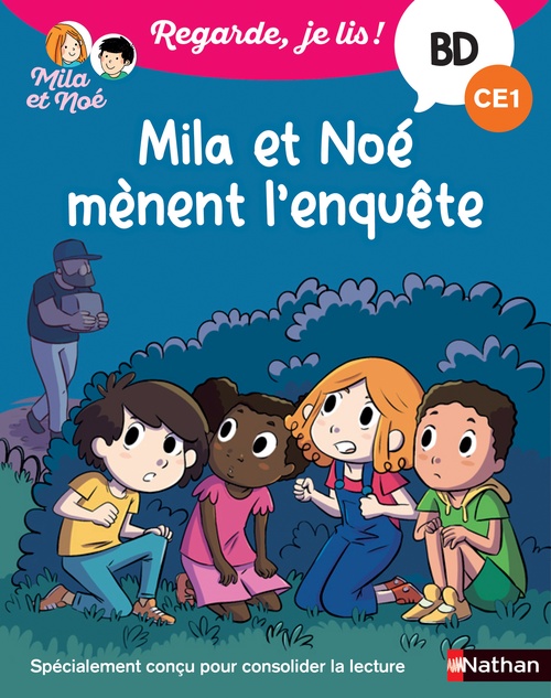 Couverture ebook de Mila et Noé mènent l'enquête, de Eric Battut