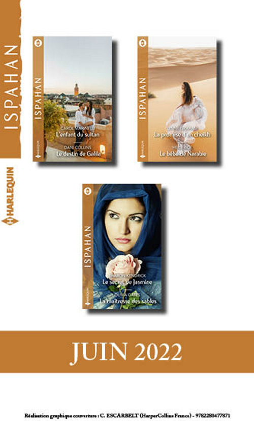Couverture ebook de Pack mensuel ISPAHAN - 6 romans (juin 2022), de Collectif