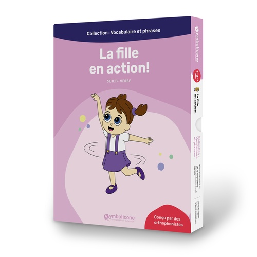 ebook cover of La fille en action!, by Karine Ross, Caroline Martin