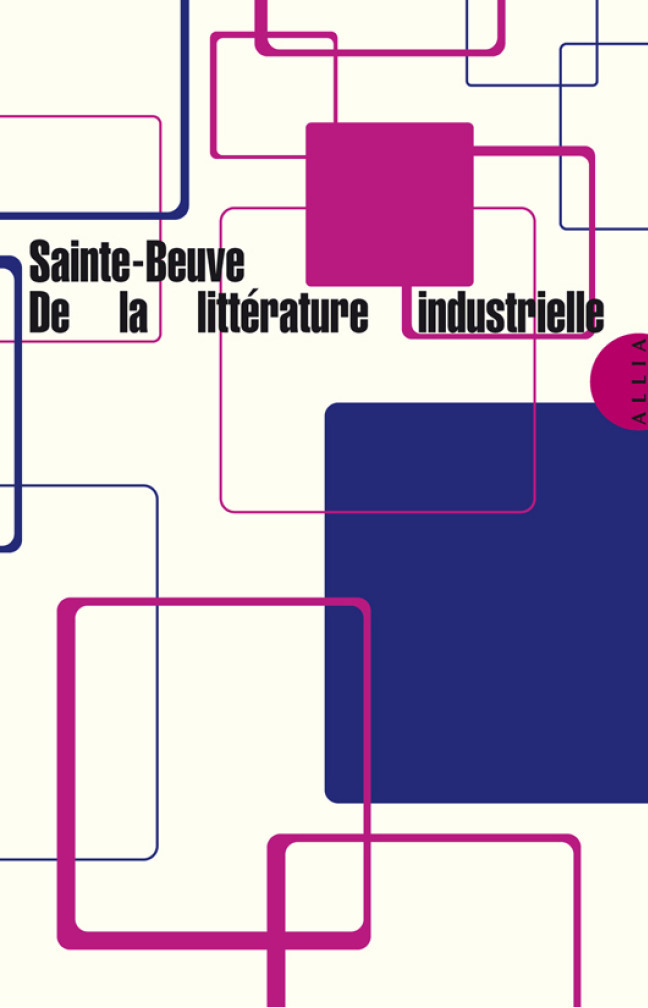 ebook cover of De la littérature industrielle, by Charles-augustin Sainte-beuve