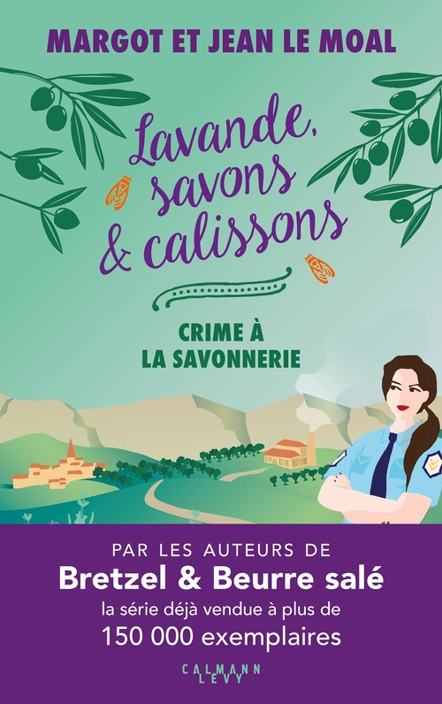 Couverture ebook de Lavande, savons et calissons - Crime à la savonnerie, de Jean Le Moal, Margot Le Moal