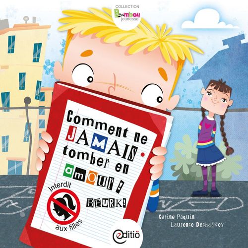 Couverture ebook de Comment ne jamais tomber en amour, de Carine Paquin
