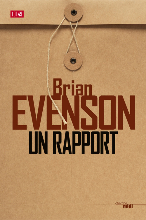 ebook cover of Un rapport, by Brian Evenson