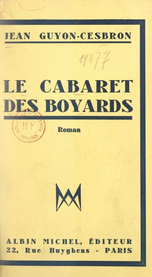 Couverture ebook de Le cabaret des Boyards, de Jean Guyon-Cesbron