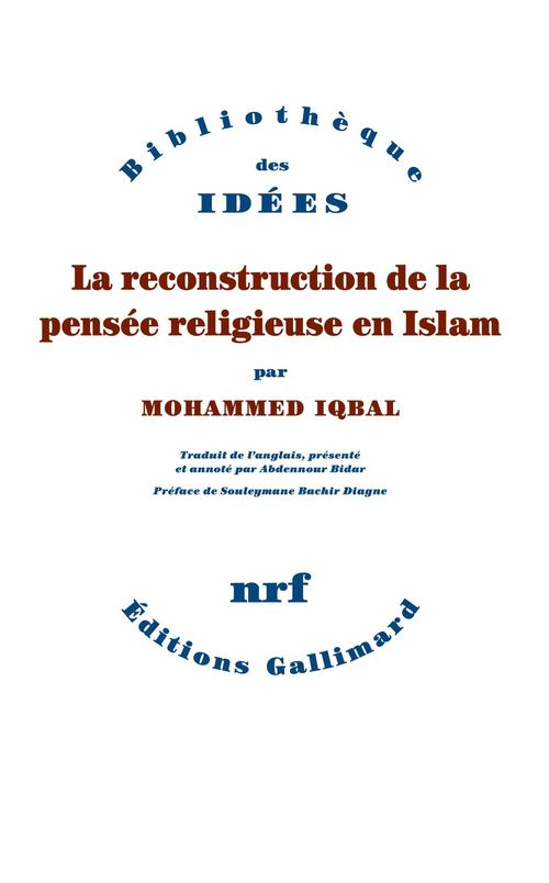 ebook cover of La reconstruction de la pensée religieuse en Islam, by Mohammed Iqbal