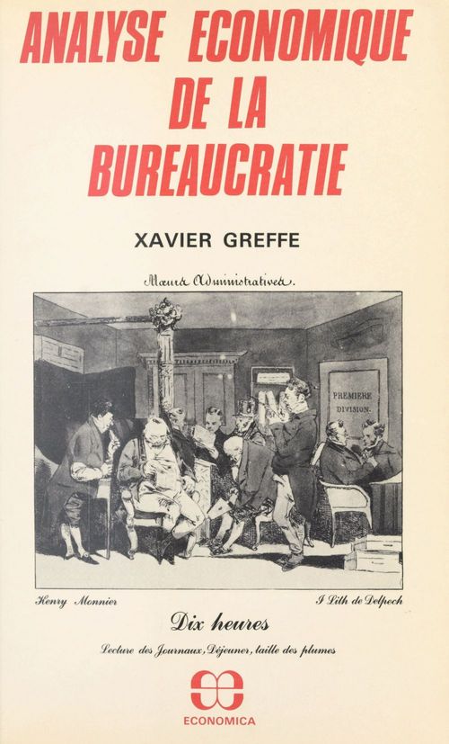 ebook cover of Analyse économique de la bureaucratie, by Xavier Greffe