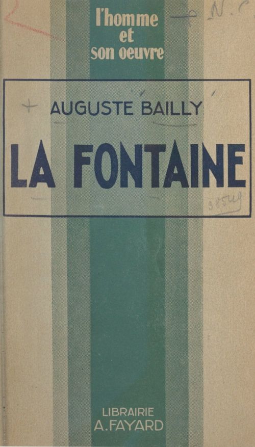 ebook cover of La Fontaine, by Auguste Bailly