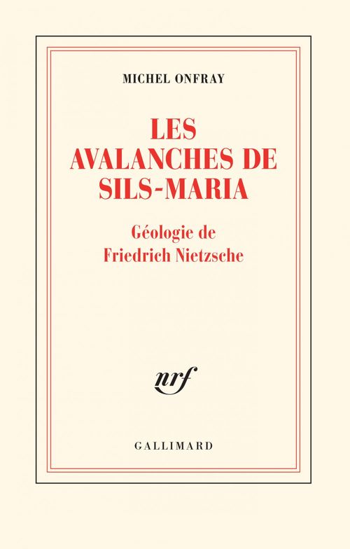 Couverture ebook de Les avalanches de Sils-Maria, de Michel Onfray