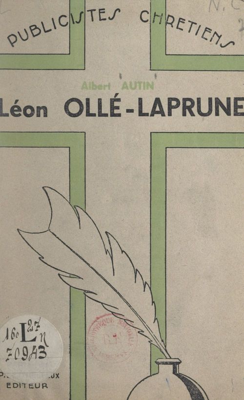 Couverture ebook de Léon Ollé-Laprune, de Albert Autin