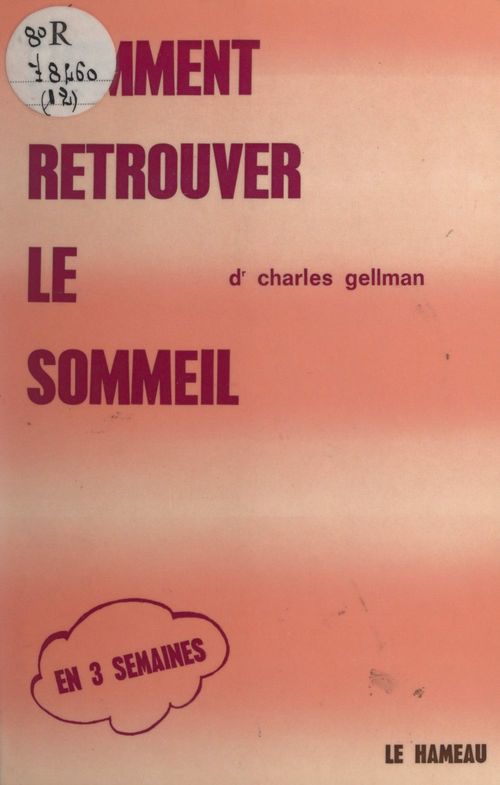 Couverture ebook de Comment retrouver le sommeil, de Charles Gellman
