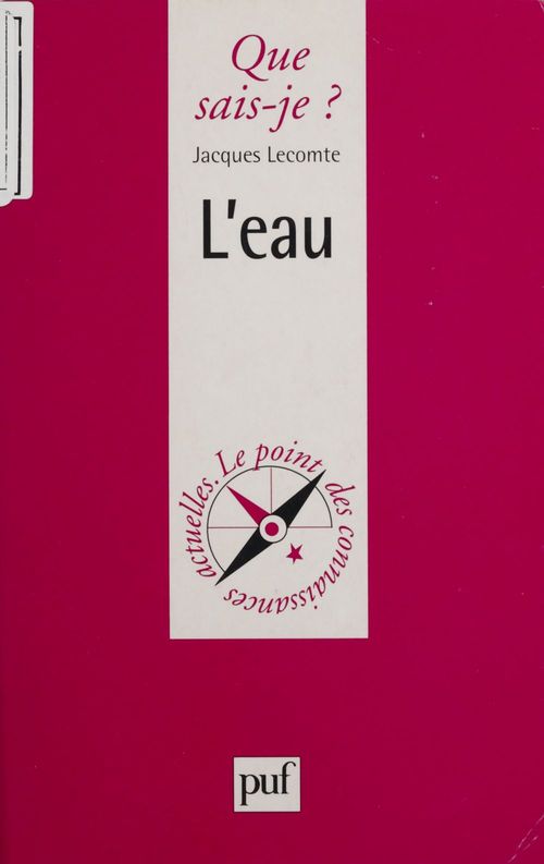 ebook cover of L'Eau, by Jacques Lecomte