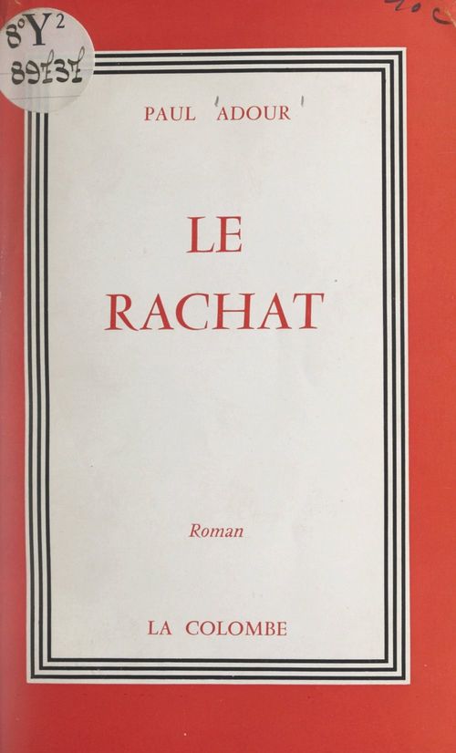 Couverture ebook de Le rachat, de Paul Adour