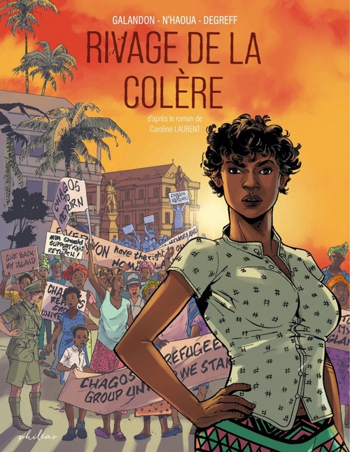 ebook cover of Rivage de la colère, by Caroline Laurent, Laurent Galandon