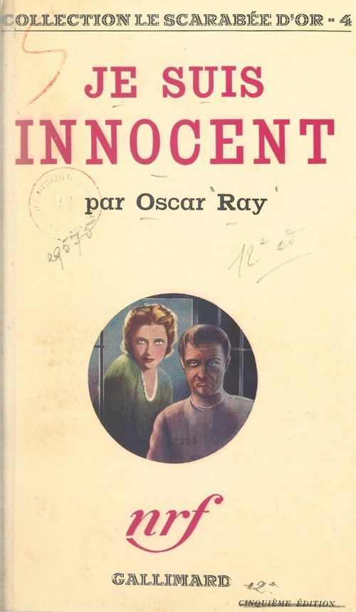 Couverture ebook de Je suis innocent, de Oscar Ray