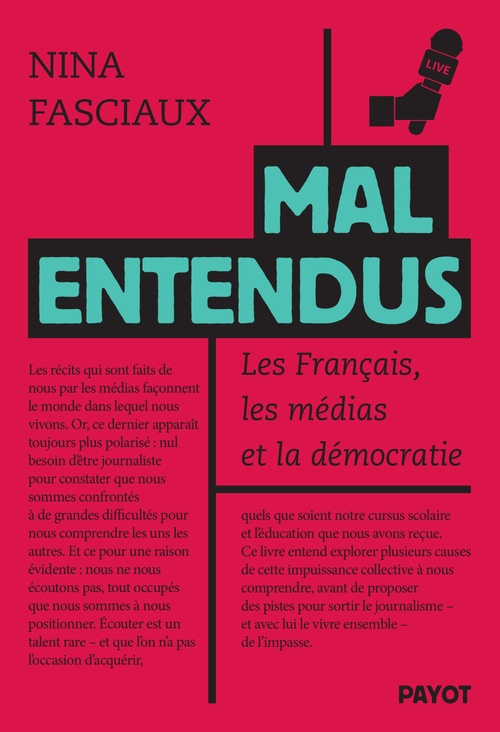 ebook cover of Mal entendus, by Nina Fasciaux