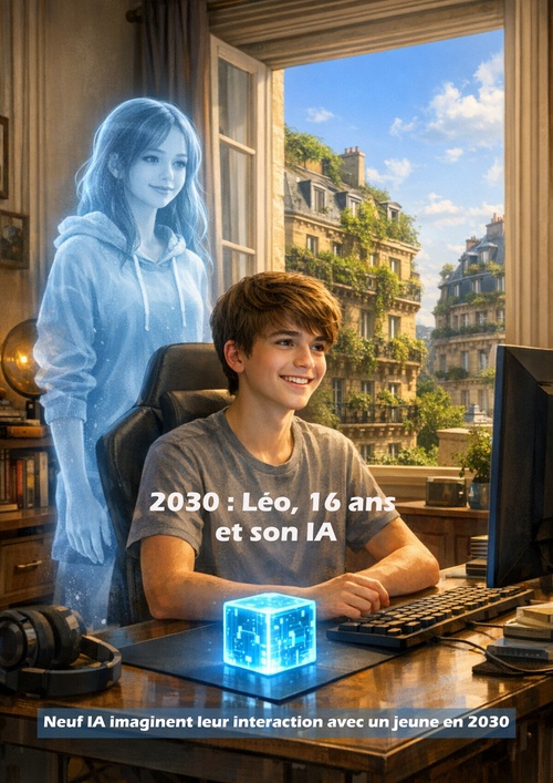 ebook cover of 2030 : Léo, 16 ans et son IA, by Ia