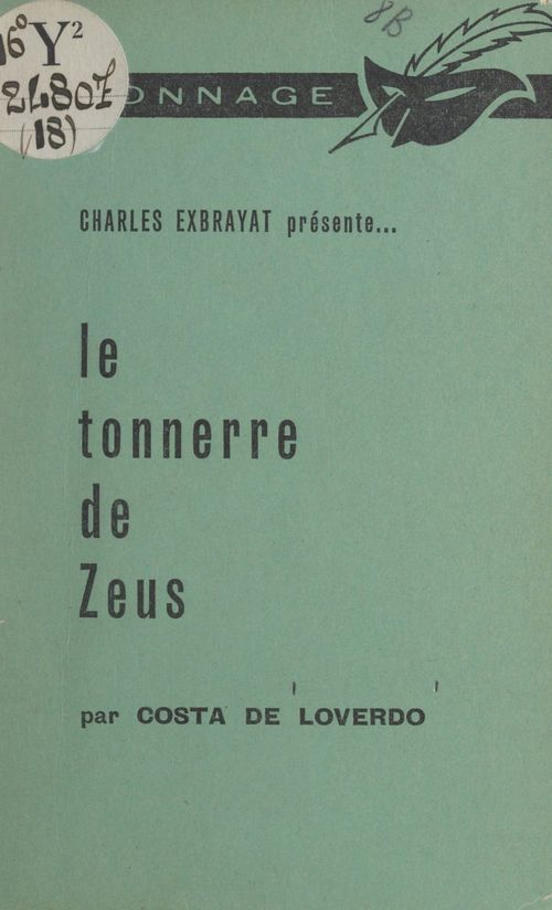 Couverture ebook de Le tonnerre de Zeus, de Costa De Loverdo