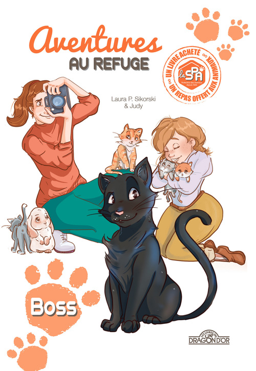 Couverture ebook de S.P.A. - Aventures au refuge - Boss - Tome 2, de Laura P. Sikorski, Judy
