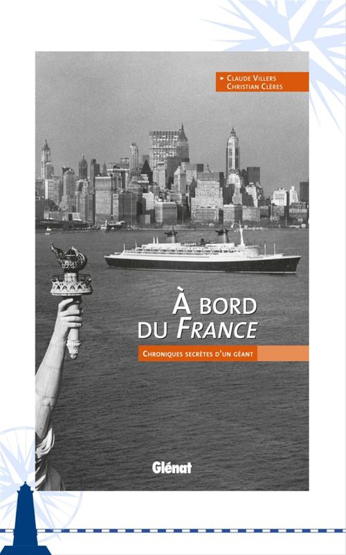 Couverture ebook de À bord du France, de Christian Clères, Claude Villers