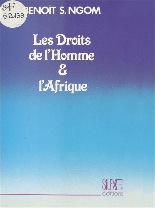 Couverture ebook de Les droits de l'homme et l'Afrique, de Benoit Saaliu Ngom