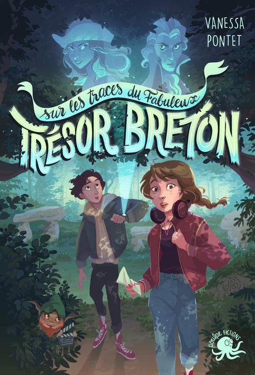 Couverture ebook de Sur les traces du fabuleux trésor breton, de Sophie Barocas, Vanessa Pontet