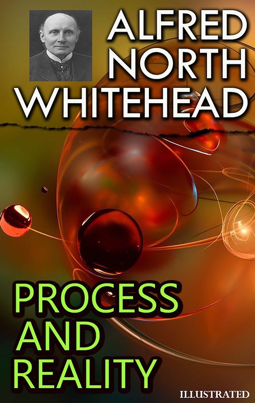 ebook cover of Process and Reality. Illustrated, by Alfred North Whitehead