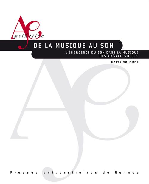 Couverture ebook de De la musique au son - L'émergence du son dans la musique des XXe-XXIe siècles, de Makis Solomos
