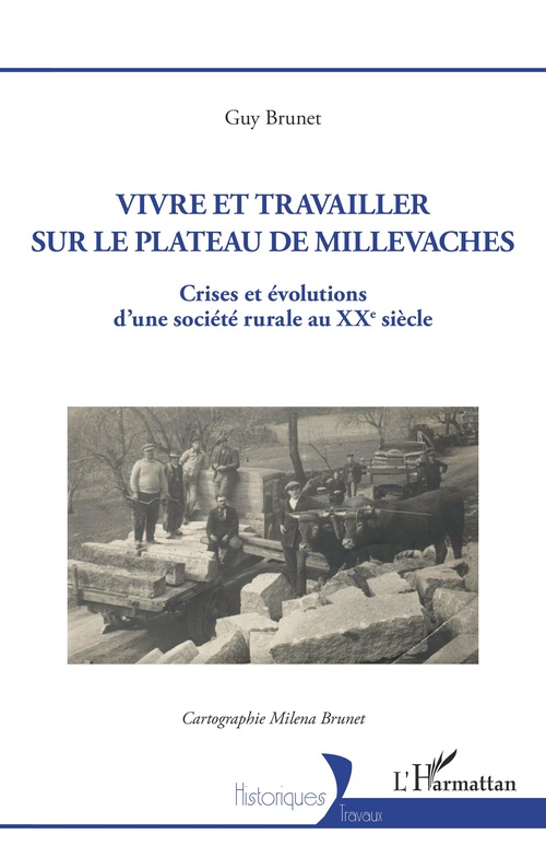 Couverture ebook de Vivre et travailler sur le plateau de Millevaches, de Guy Brunet