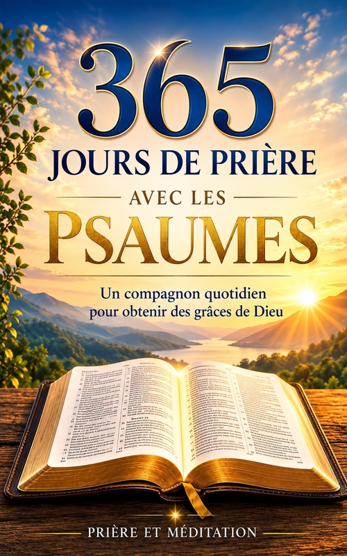 Couverture ebook de 365 Jours de prière avec les Psaumes, de Priere Et Meditation