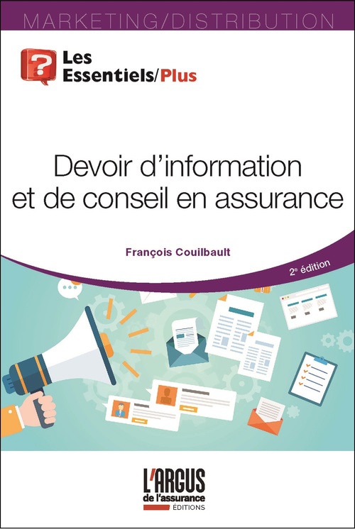 Couverture ebook de Devoir d'information et de conseil en assurance, de François Couilbault
