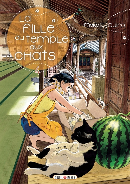 Couverture ebook de La Fille du Temple aux Chats T04, de Makoto Ojiro