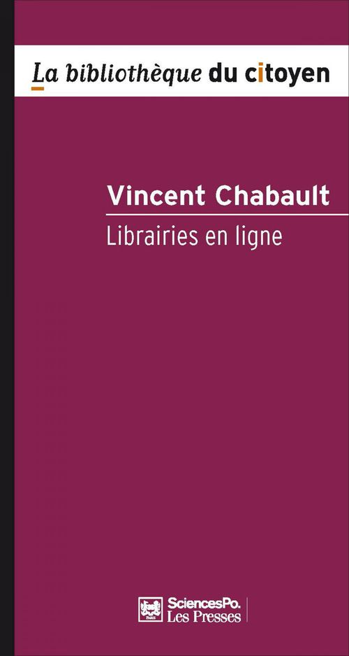 ebook cover of Librairies en ligne, by Vincent Chabault