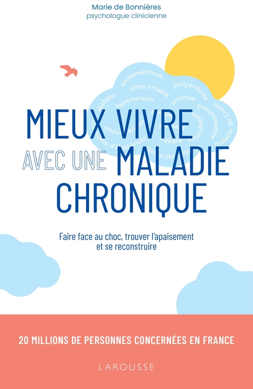 Couverture ebook de Mieux vivre avec une maladie chronique, de Marie De Bonnières