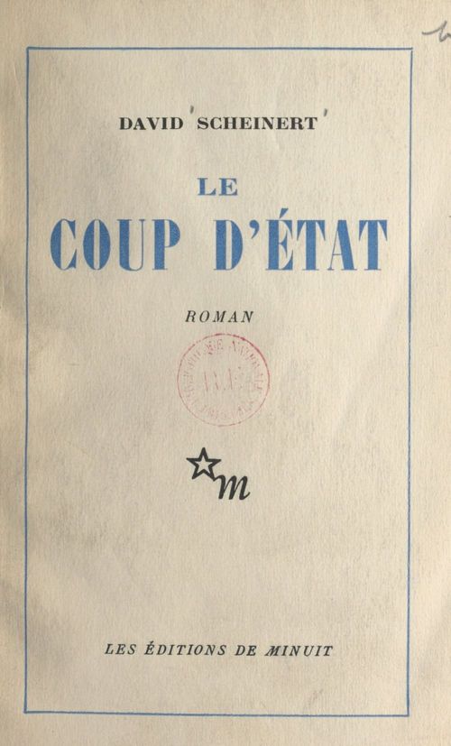ebook cover of Le coup d'État, by David Scheinert