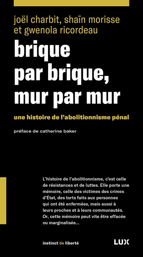 Couverture ebook de Brique par brique, mur par mur, de Joël Charbit, Shain Morisse, Gwénola Ricordeau