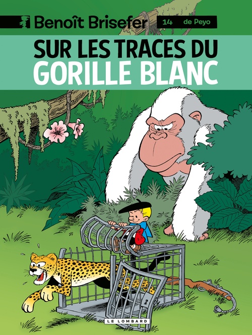 Couverture ebook de Benoît Brisefer (Lombard) - tome 14 - Sur les traces du gorille blanc, de Peyo