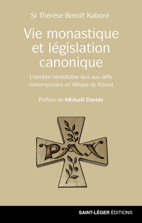 ebook cover of Vie monastique et législation canonique, by Thérèse Benoît Kaboré