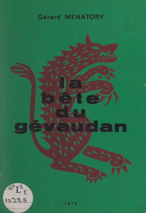 ebook cover of La bête du Gévaudan, by Gerard Menatory