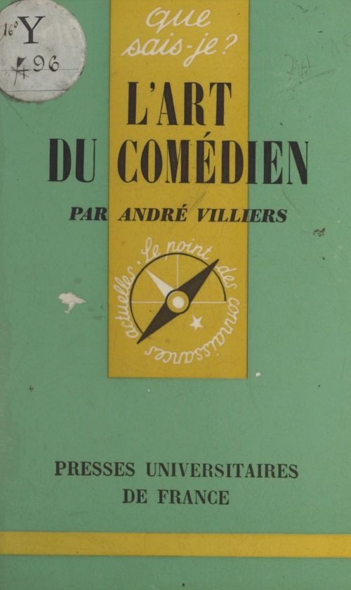 ebook cover of L'art du comédien, by Andre Villiers