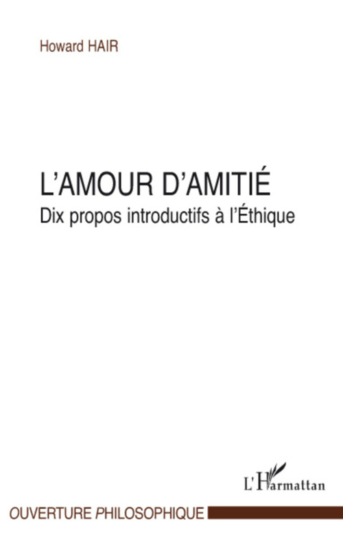 Couverture ebook de L'amour d'amitié, de Howard Hair