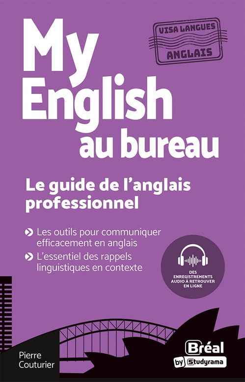 Couverture ebook de My English au bureau : Le guide de l'anglais professionnel, de Pierre Couturier