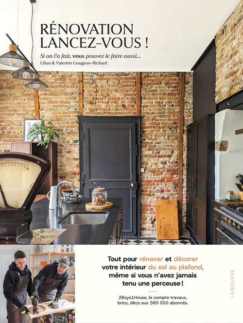 Couverture ebook de Rénovation, lancez-vous !, de Lilian Gougeon, Valentin Richard