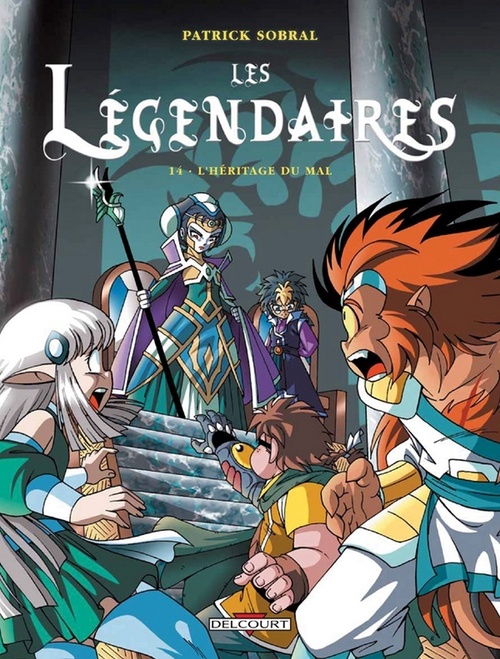 Couverture ebook de Les Légendaires T14 - L'Héritage du mal, de Patrick Sobral