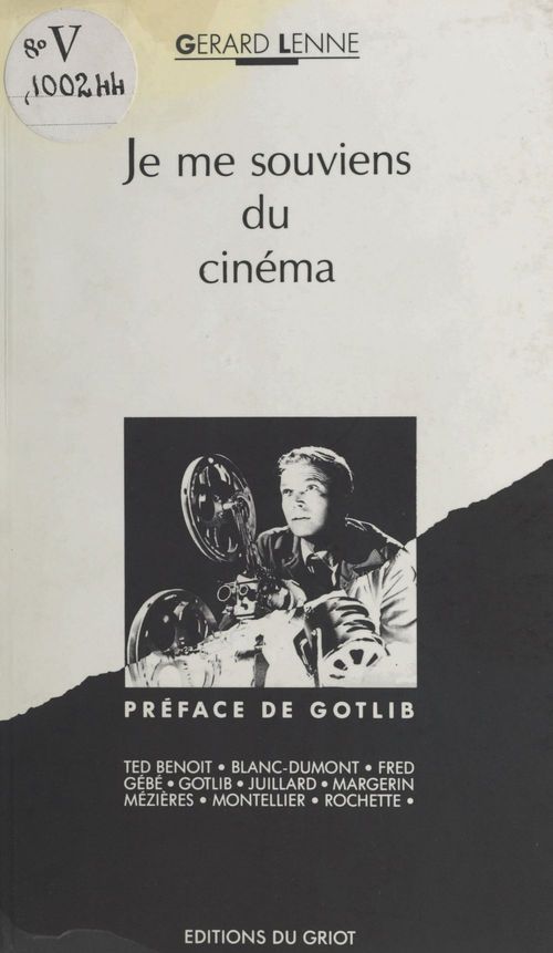 ebook cover of Je me souviens du cinéma, by Gérard Lenne